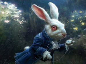 Alice In Wonderland's White Rabbit Wallpaper