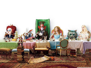 Alice In Wonderland Tea Party Hd Wallpaper