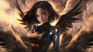 Alita: Battle Angel Wings Art Wallpaper