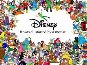 All Characters Disney Desktop Wallpaper