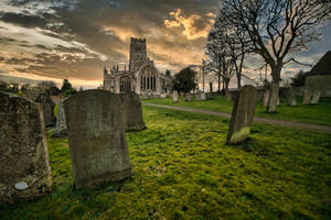 All Saints Day Cemetery Wallpaper