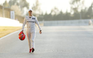 All-white Petronas Michael Schumacher Wallpaper