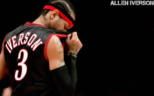 Allen Iverson Wiping His Face Wallpaper