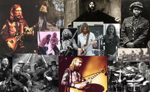 Allman Brothers Band Legendary Lineup Wallpaper