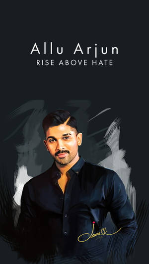 Allu Arjun Hd Rise Above Hate Wallpaper
