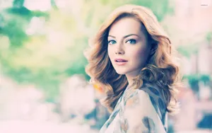 Alluring Emma Stone Portrait Wallpaper