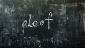 Aloof Chalkboard Texture Wallpaper