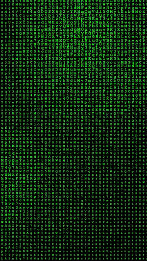 Alphabets In Matrix Wallpaper