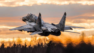 Altitude And Speed, A Beautiful Sight - A Jet Taking Off Wallpaper