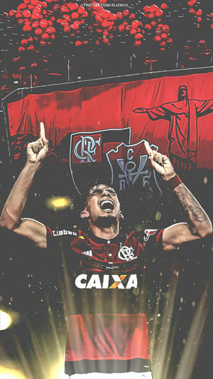 Amazing 2d Illustration Of Lucas Paquetá Wallpaper