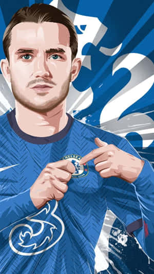 Amazing Ben Chilwell 2d Illustration Wallpaper