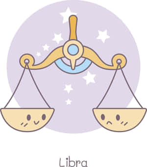 Amazing Cute Libra Zodiac Doodle Art Wallpaper