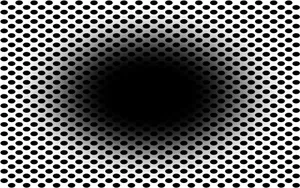 Ambiguous Expanding Black Hole Optical Illusion Wallpaper
