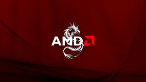 Amd Dragon Maroon Background Wallpaper