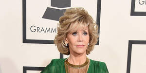 American Actress Jane Fonda Grammy Award Wallpaper