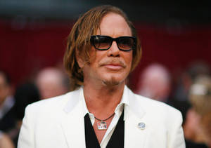 American Best Actor Mickey Rourke At Academy Awards Wallpaper