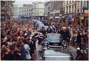 American Crowd And John F. Kennedy Wallpaper