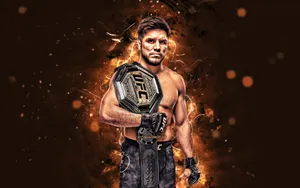 American Mixed Martial Artist Henry Cejudo Digital Fanart Wallpaper