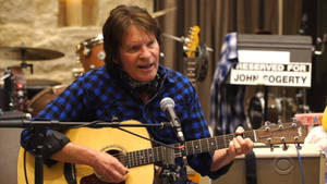 American Musician John Fogerty Stephen Colbert Show Wallpaper