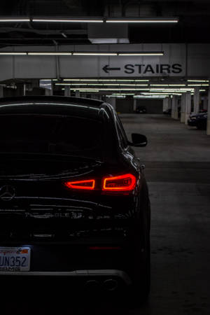Amg Red Taillight Iphone Wallpaper