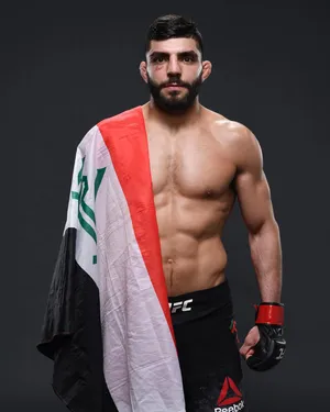 Amir Albazi Draped With Flag Wallpaper