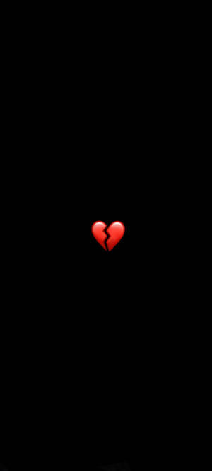 Amoled Android Broken Heart Emoji Wallpaper