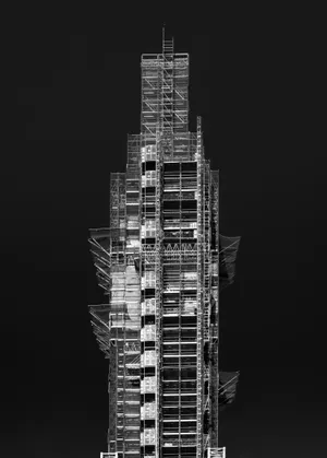 Amoled Building Construction Wallpaper