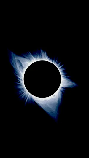 Amoled Moon Eclipse Wallpaper
