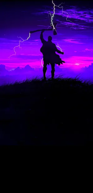 Amoled S Shadow Of Thor Wallpaper