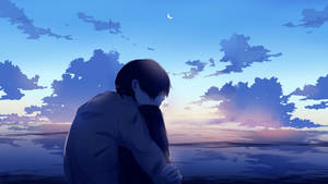 Among The Clouds Alone Boy Anime Wallpaper