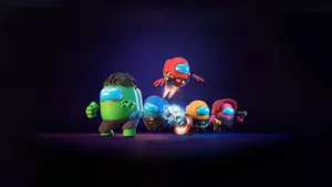 Among Us Avengers Art Wallpaper