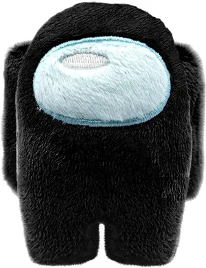 Among Us Black Plush Toy Wallpaper