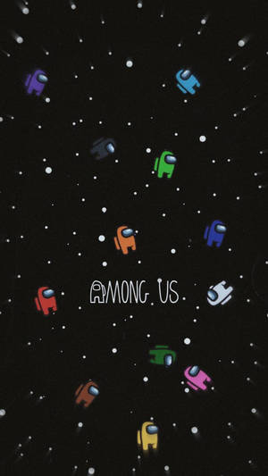Among Us Crewmates In Space Wallpaper