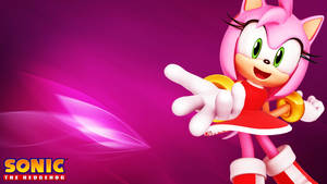 Amy Rose Dark Pink Gradient Wallpaper