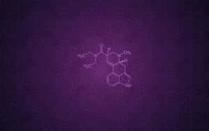 An Abstract Purple And Blue Minimalist Painting With A Spark Of Colour And Life Wallpaper