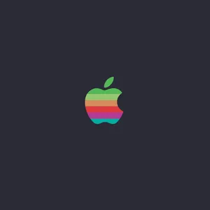 An Abstract Representation Of The Original Apple Inc Logo Wallpaper