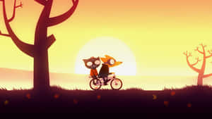 An Adventurous Night Awaits The Adventurers In Night In The Woods Wallpaper