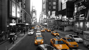 An Aerial View Of Times Square, New York City Wallpaper