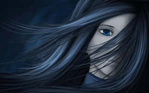 An Anime Drawing Of A Girl's Sadness And Beauty Wallpaper