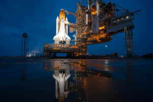 An Artist's Depiction Of The Iconic Space Shuttle Wallpaper