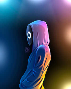 An Artistic Shot Of A Young Boy Happily Strumming A Ukulele Wallpaper