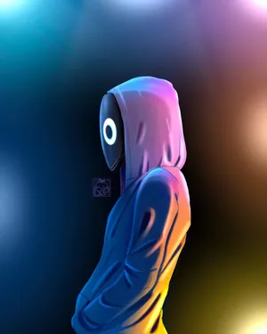 An Artistic Shot Of A Young Boy Happily Strumming A Ukulele Wallpaper