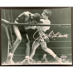 An Autographed Jake Lamotta Photo Wallpaper