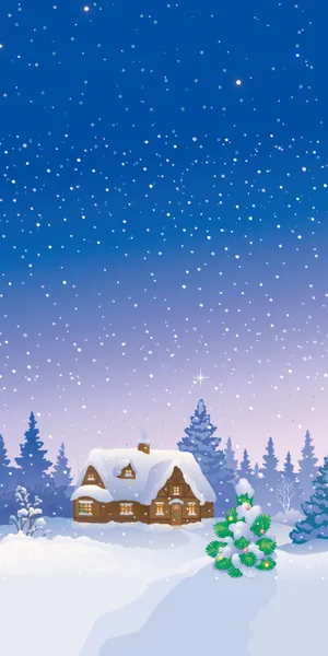 An Enchanting Iphone Wallpaper Capturing The Beauty Of Christmas Comingled With A Magical Snowfall. Wallpaper