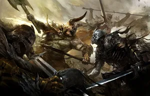 An Epic Battle In Motion Wallpaper