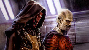 An Epic Journey Through Kotor's Sith Mentorship Wallpaper