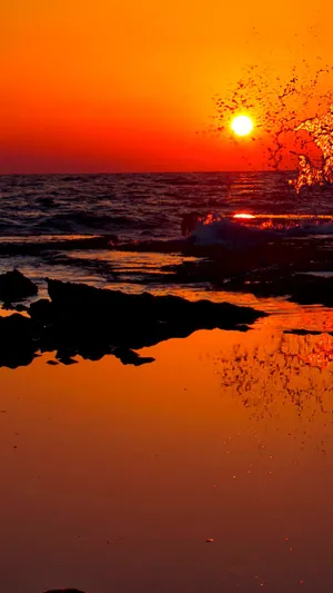 An Epic Sunrise From An Iphone Wallpaper