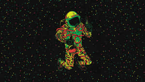 An Explorer Discovering A New Intergalactic Wonder Wallpaper