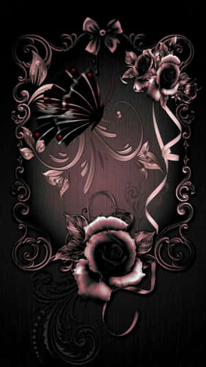 An Exquisite And Bold Gothic Design With A Beautiful Iphone Wallpaper