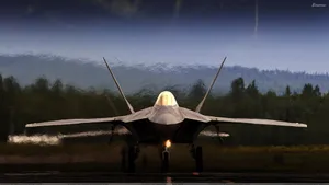An Exquisite Display Of Power - F-22 Raptor Jet Fighter Wallpaper
